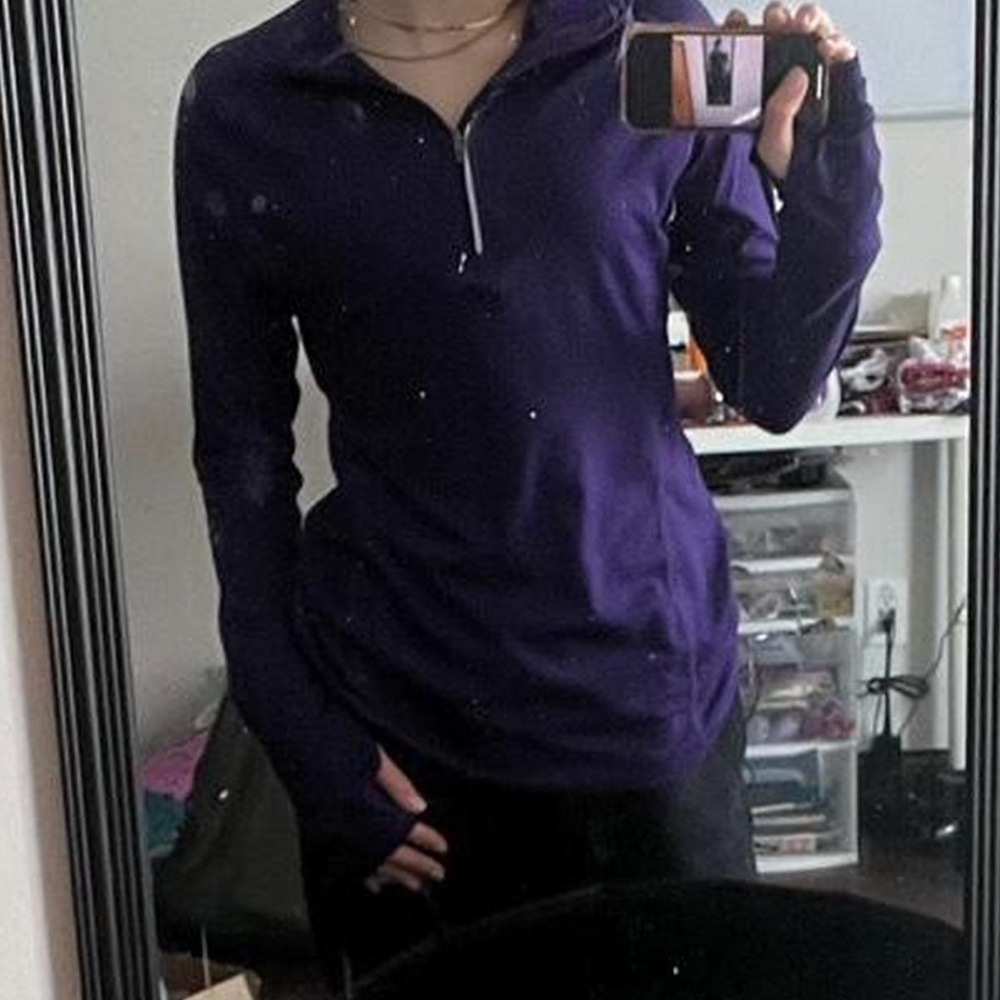 Purple Quarter-Zip Pullover